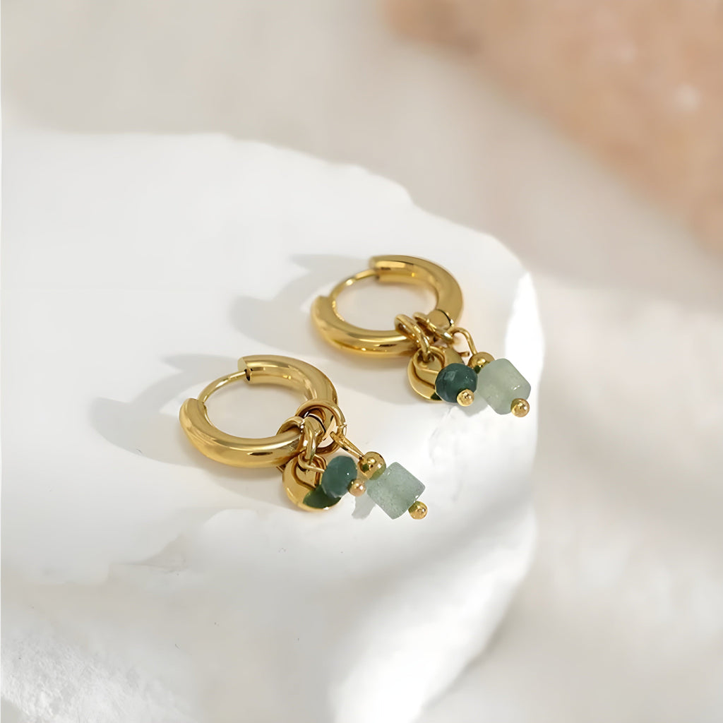 CELESTE™ | Pendientes de Botón Minimalistas