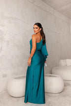 Becca™ | Vestido maxi elegante de un solo hombro