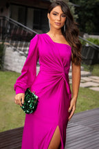 Becca™ | Vestido maxi elegante de un solo hombro