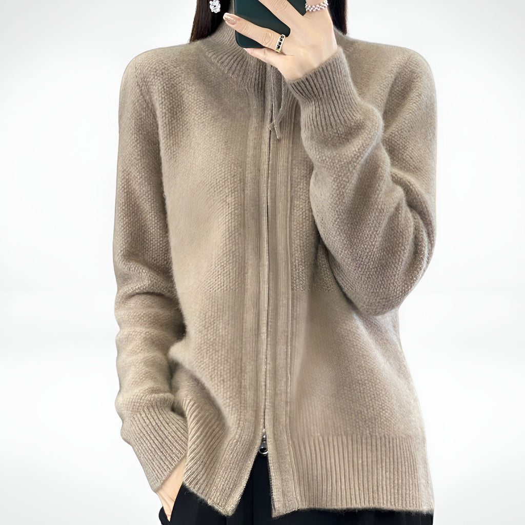 Giovana | Cardigan zippé en cachemire