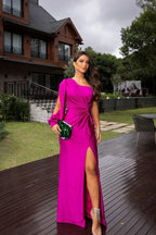 Becca™ | Vestido maxi elegante de un solo hombro