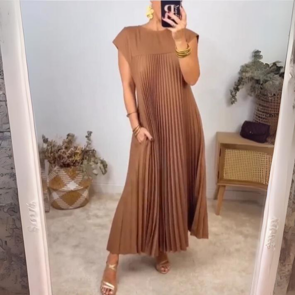 Seline® | Vestido ligero y fresco plisado