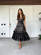 Kaori™ | Vestido midi elegante con finas tiras