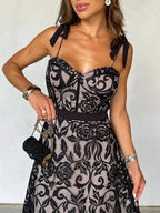 Kaori™ | Vestido midi elegante con finas tiras