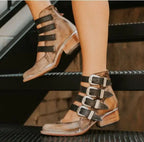 Mélanie™ | Sandalias Vintage de Cuero Elegantes