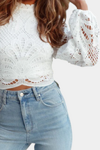 Maribel | Blusa de Encaje a mano