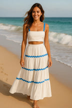 Claudia - Conjunto Top y Falda Larga