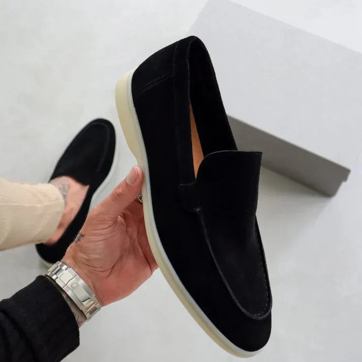 Fran | Elegantes mocasines de ante
