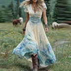 Paula | Vestido floral fluido y a medida