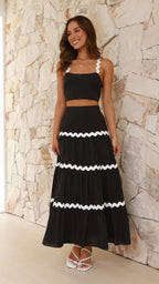 Claudia - Conjunto Top y Falda Larga