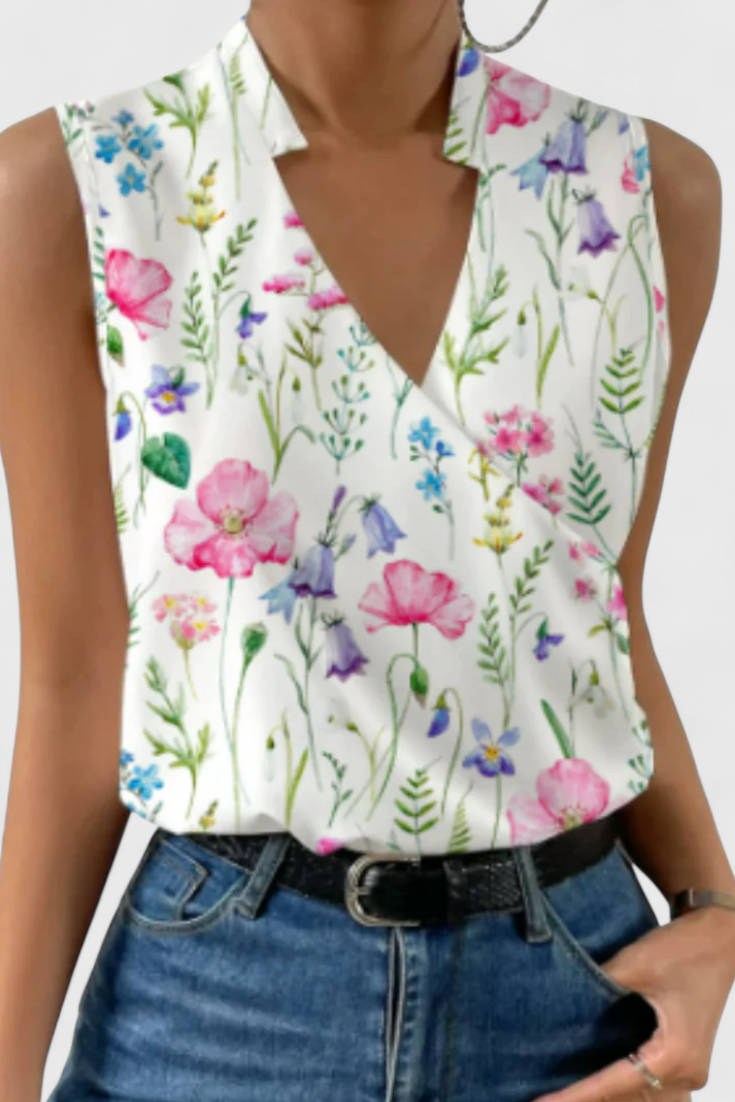 Yariela | Top Suave de Verano con Escote en V