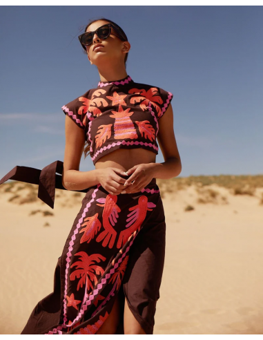 Katia – Conjunto estampado de Top y Falda