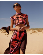 Katia – Conjunto estampado de Top y Falda