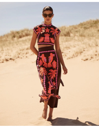 Katia – Conjunto estampado de Top y Falda