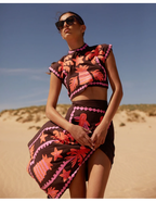 Katia – Conjunto estampado de Top y Falda