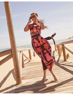 Katia – Conjunto estampado de Top y Falda