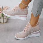 Lourdes | Zapatillas ortopédicas con brillantes diamantes
