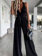 Noémie | Mono escotado con espalda descubierta