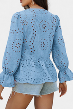 Camila | Top Bohemio de Encaje con Corte Fluido