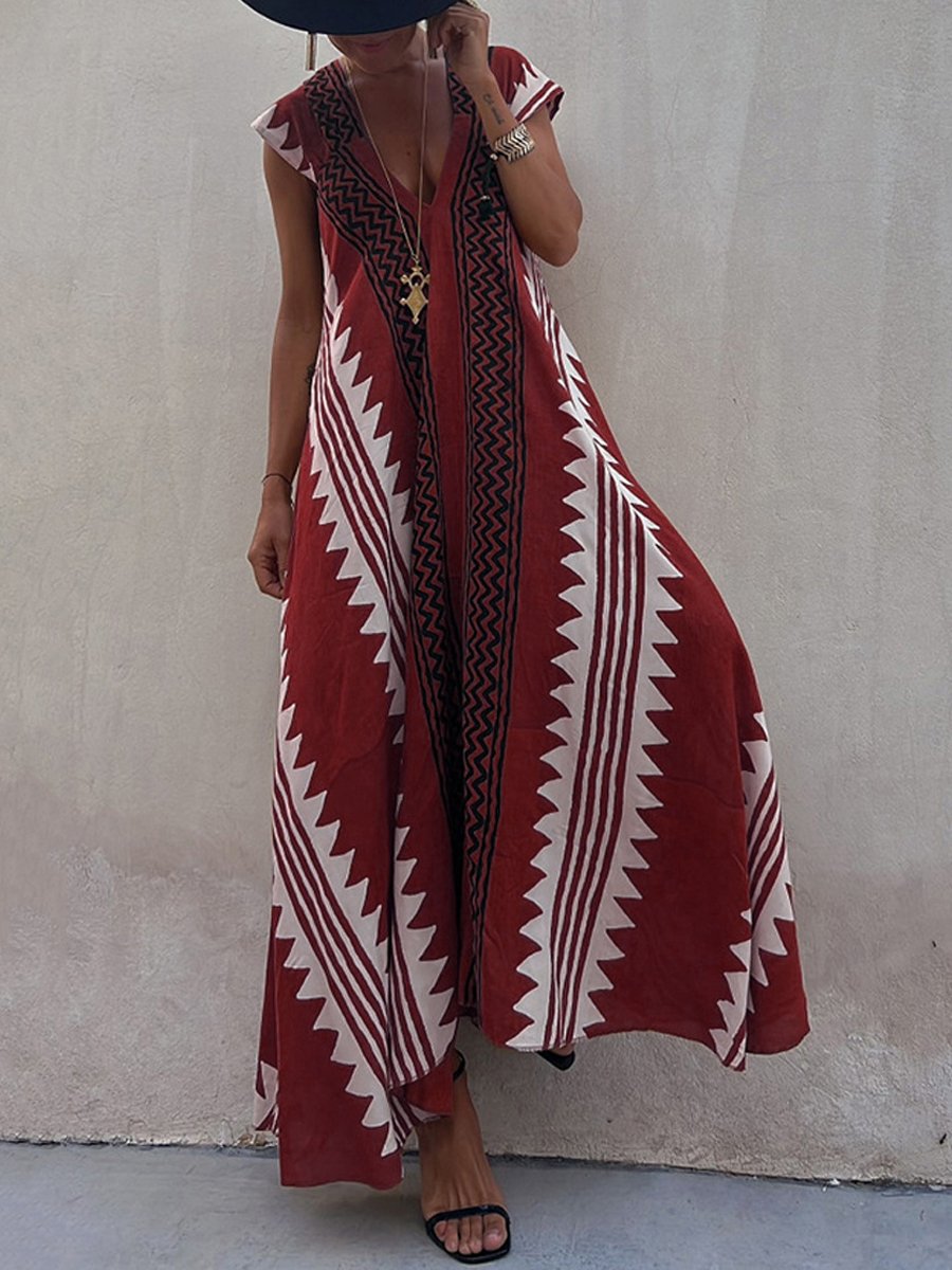 Boho™ | Vestido sin mangas con cuello en V