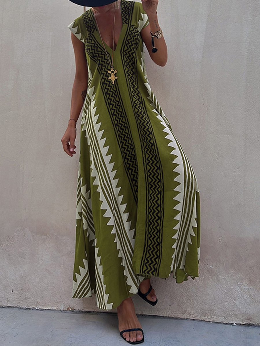 Boho™ | Vestido sin mangas con cuello en V