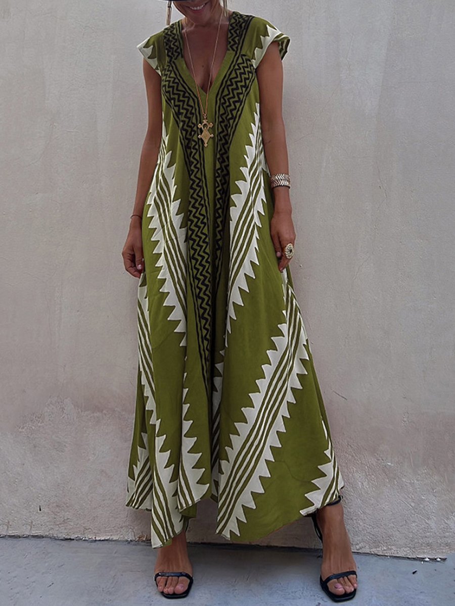 Boho™ | Vestido sin mangas con cuello en V