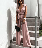 Noémie | Mono escotado con espalda descubierta